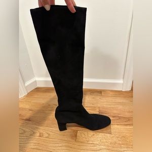 Stuart Weitzman Black Suede knee high boots